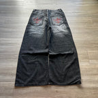 Embellished Faded Jeans